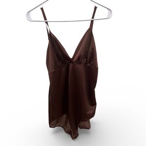 SKIMS Brown Bodysuit Adjustable Straps